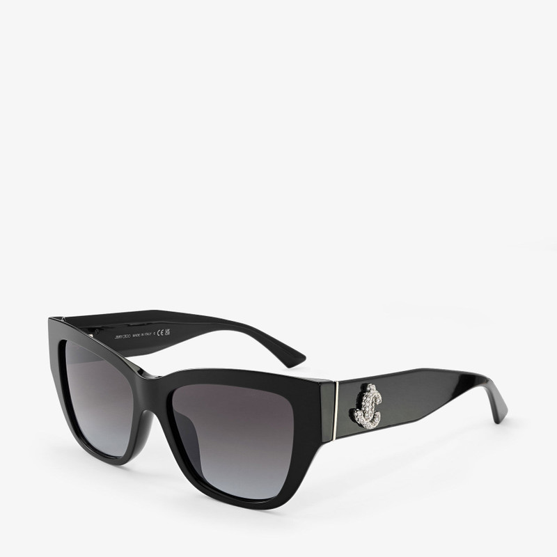 Jimmy Choo Kadan Sunglasses Jimmy Choo Kadan Sunglasses In Grey - 37% Off | Editorialist main image 4
