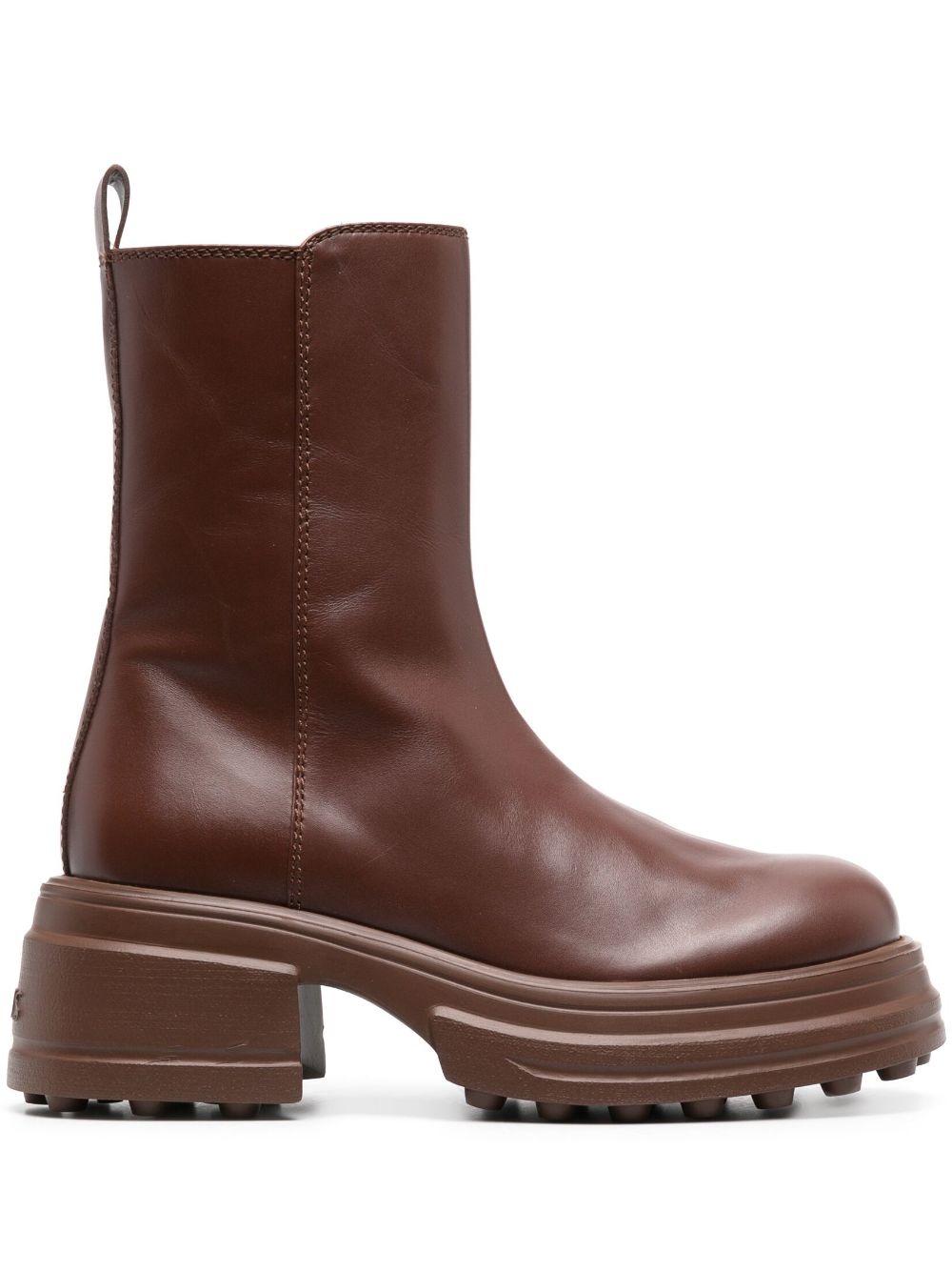 zip-up leather boots - 1