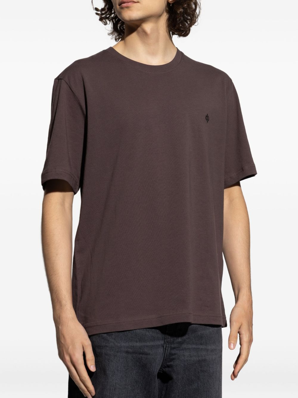 embroidered logo T-shirt - 3