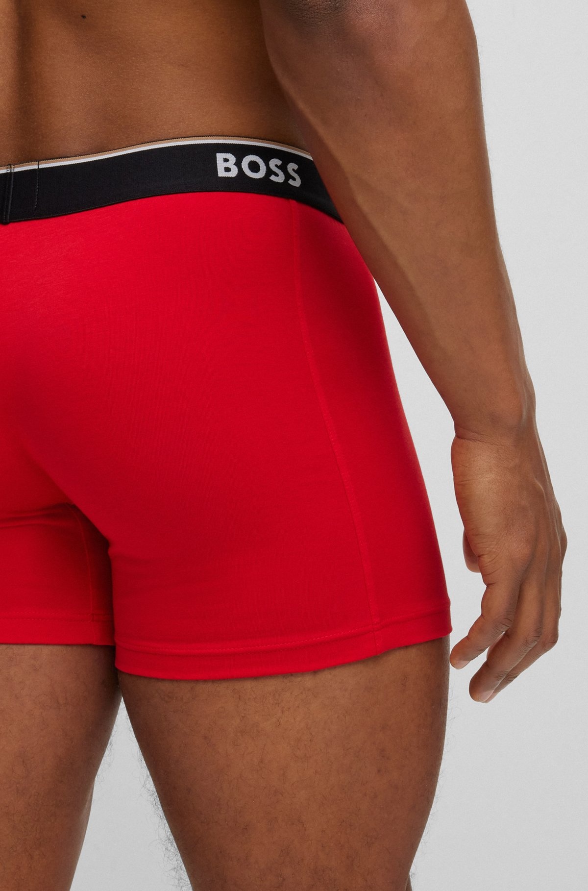 THREE-PACK OF BOXER BRIEFS WITH LOGO WAISTBANDS - 5