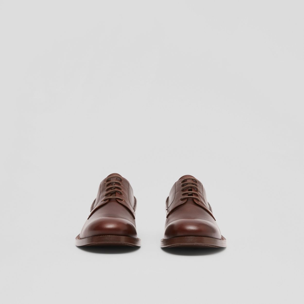 Monogram Motif Leather Derby Shoes - 4