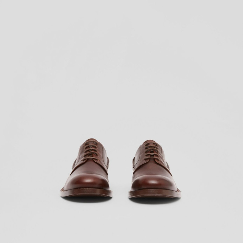 Monogram Motif Leather Derby Shoes 4