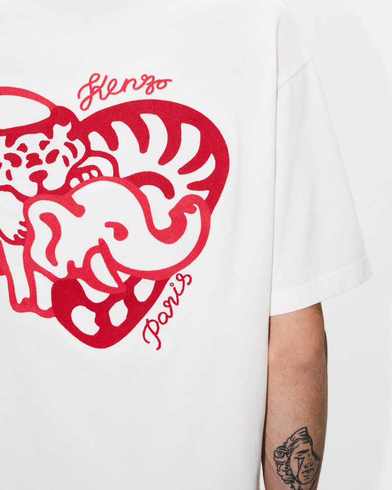 'KENZO Heart' oversized embroidered T-shirt 11