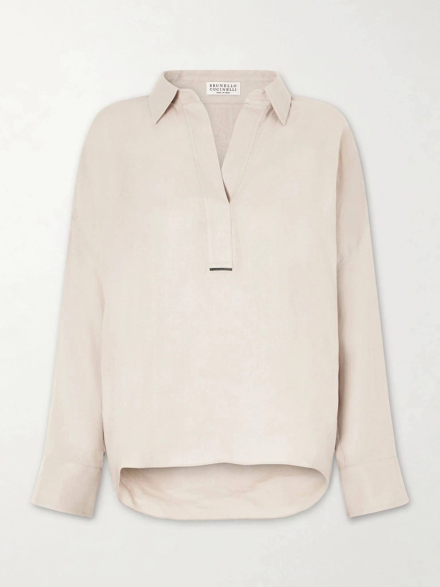 Linen blouse Beige - 1