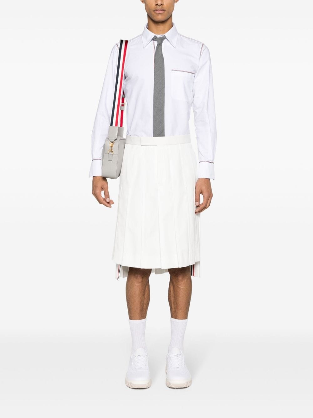 RWB-trim cotton shirt - 2