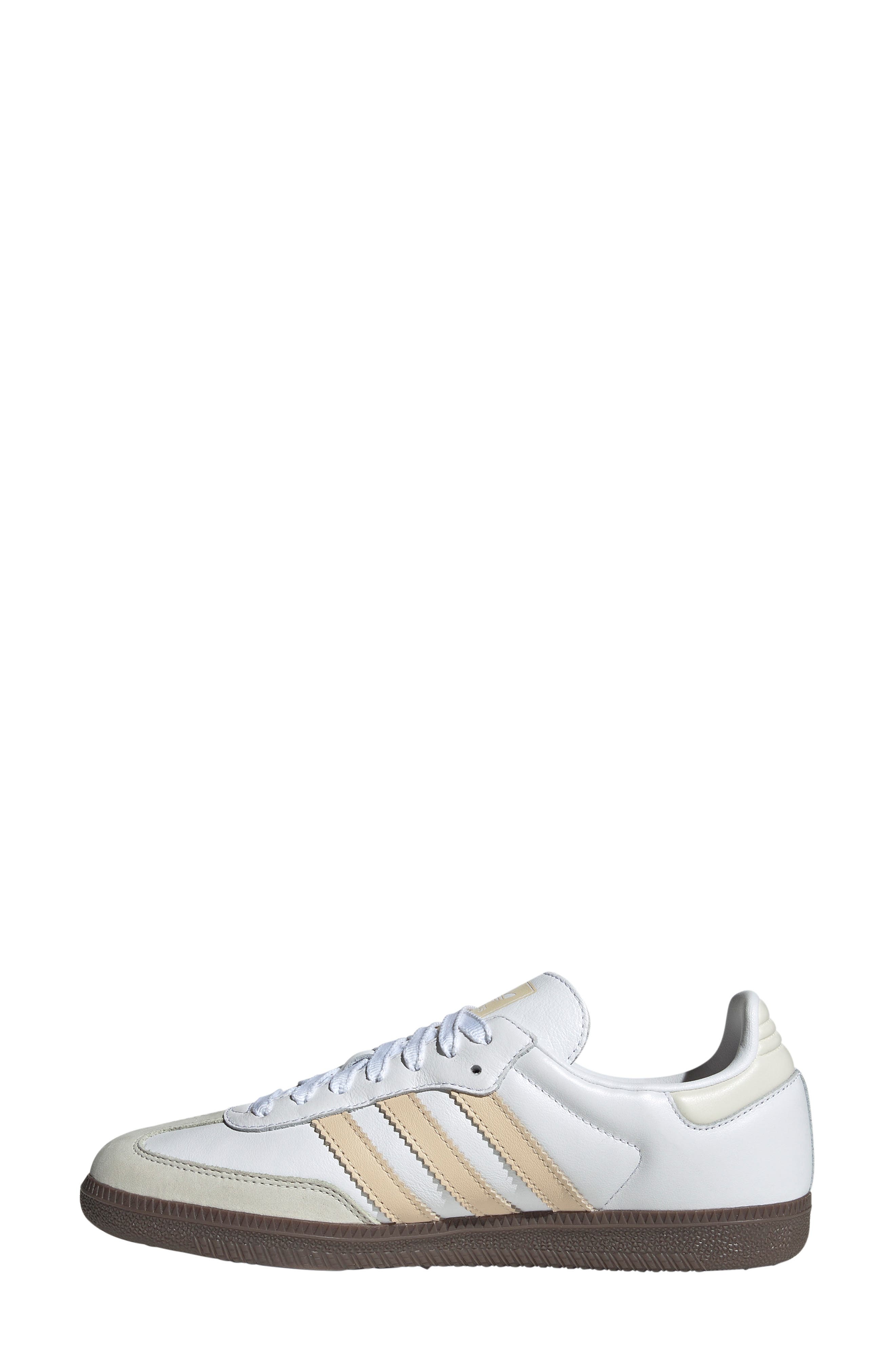 adidas Samba OG Sneaker in White/Sand Strata/Off White at Nordstrom - 6