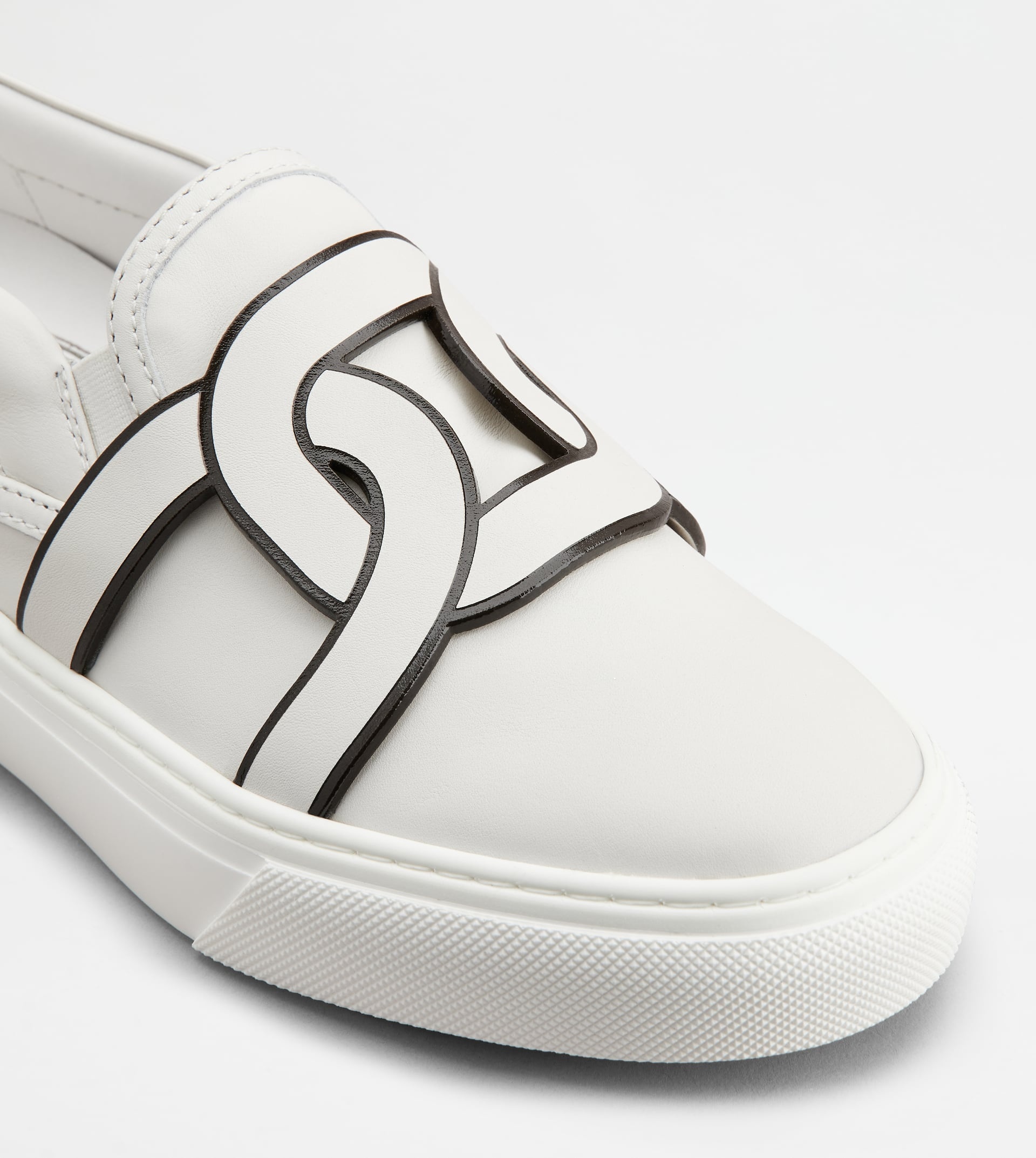 KATE SLIP-ONS IN LEATHER - WHITE - 5