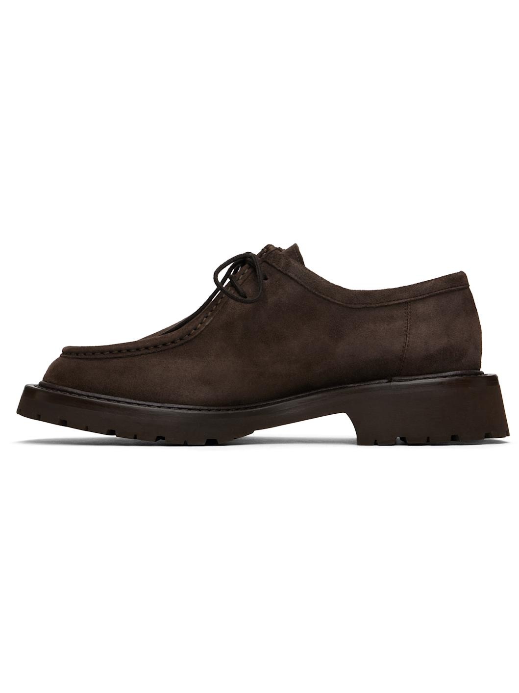Brown New Lace-Up Derbys - 3