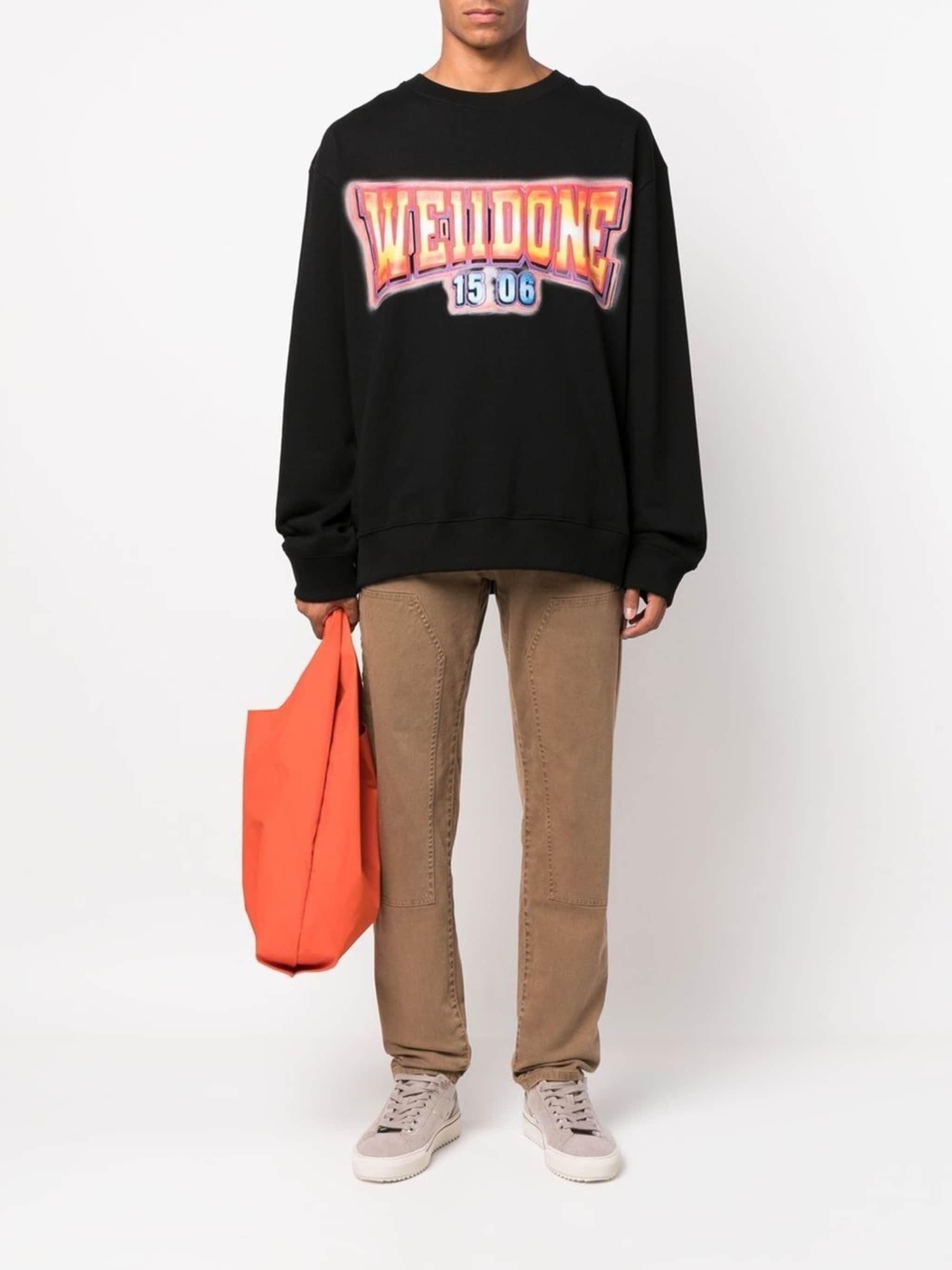 logo-print cotton sweatshirt - 2