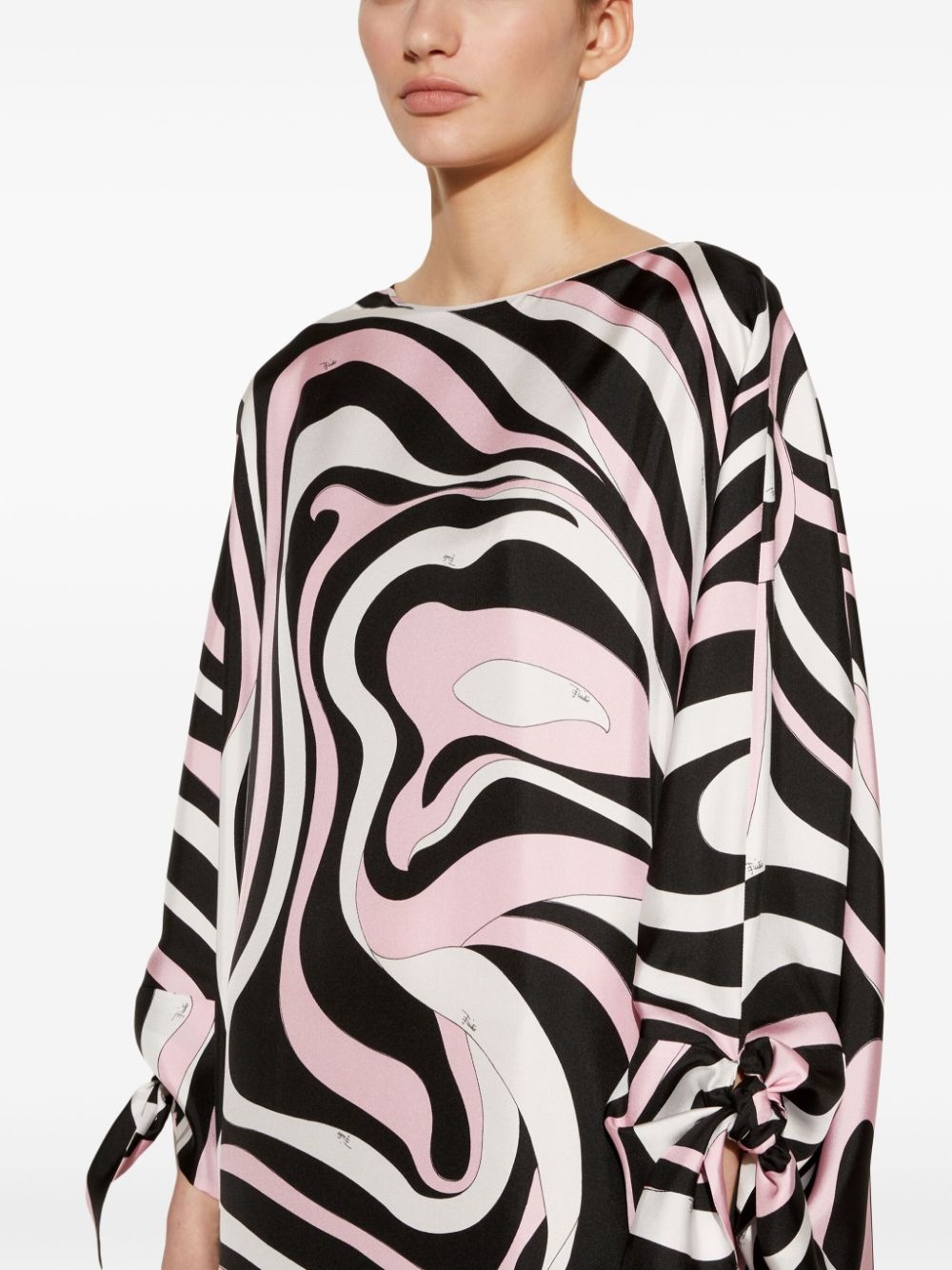 abstract-pattern print maxi dress - 5