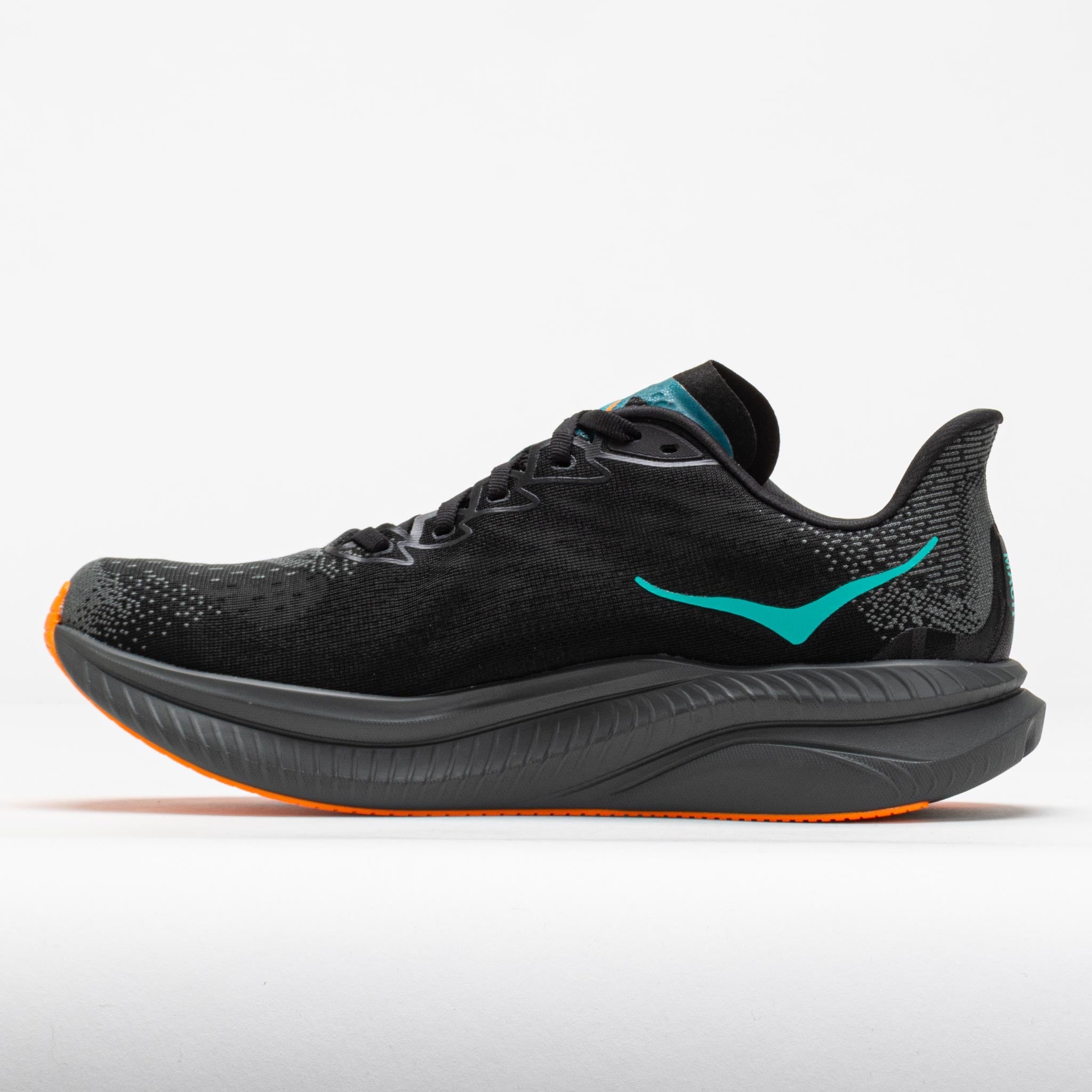HOKA Mach 6 Men's Black/Electric Tangerine - 2