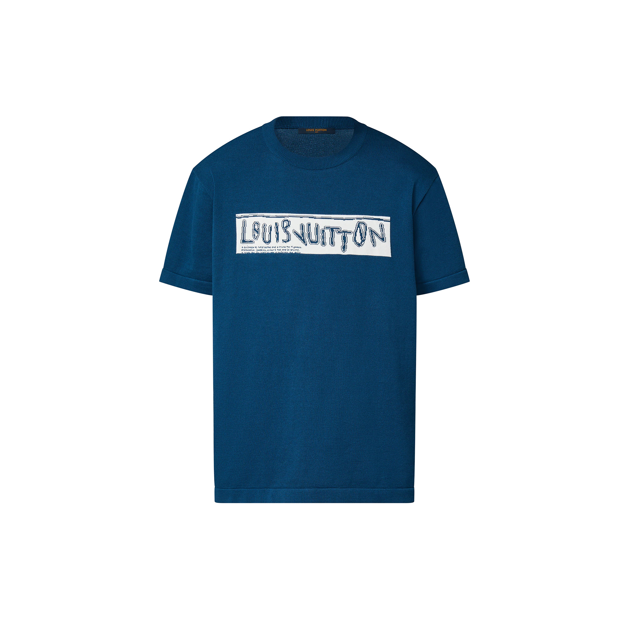 Short-Sleeved Cotton Crewneck - 1