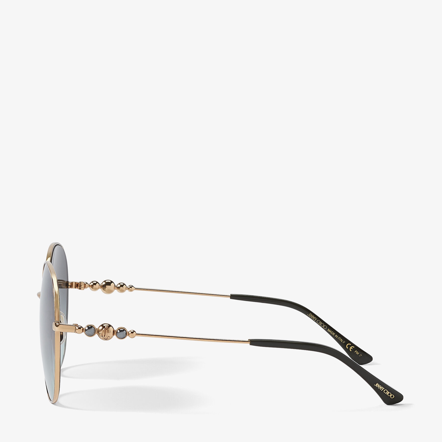 Birdie
Rose Gold Round-Frame Sunglasses - 2
