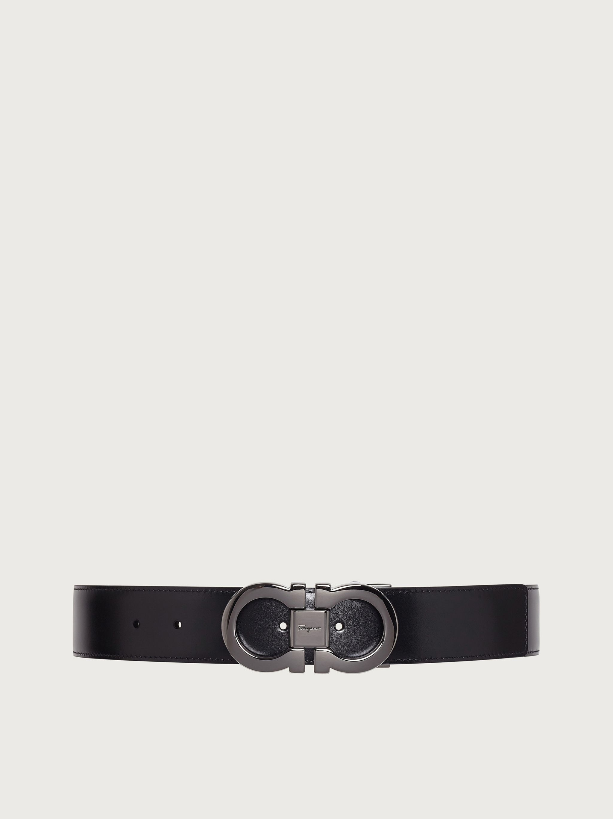 Reversible and adjustable Gancini belt - 1