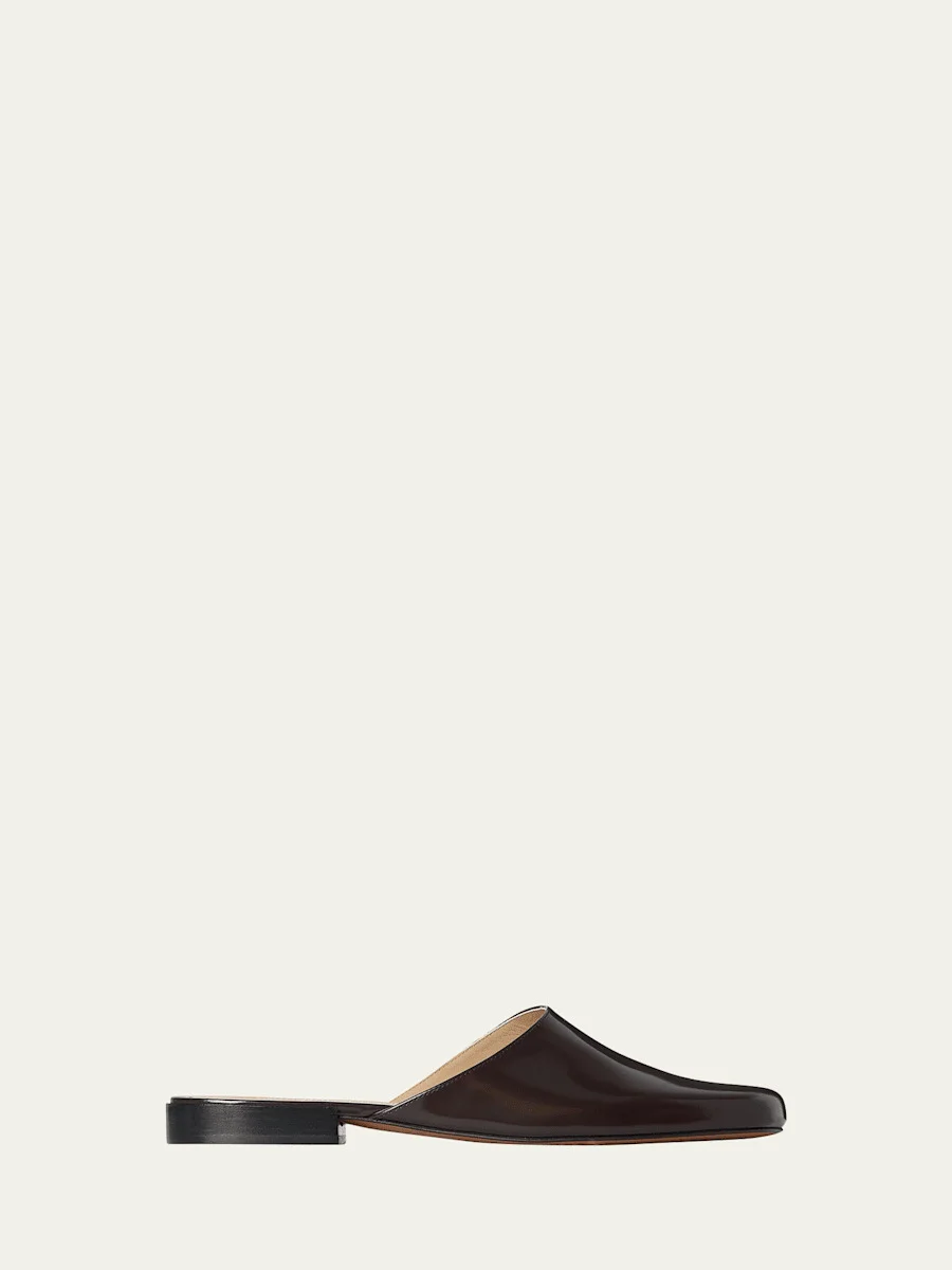 Penelope Leather Mules - 1