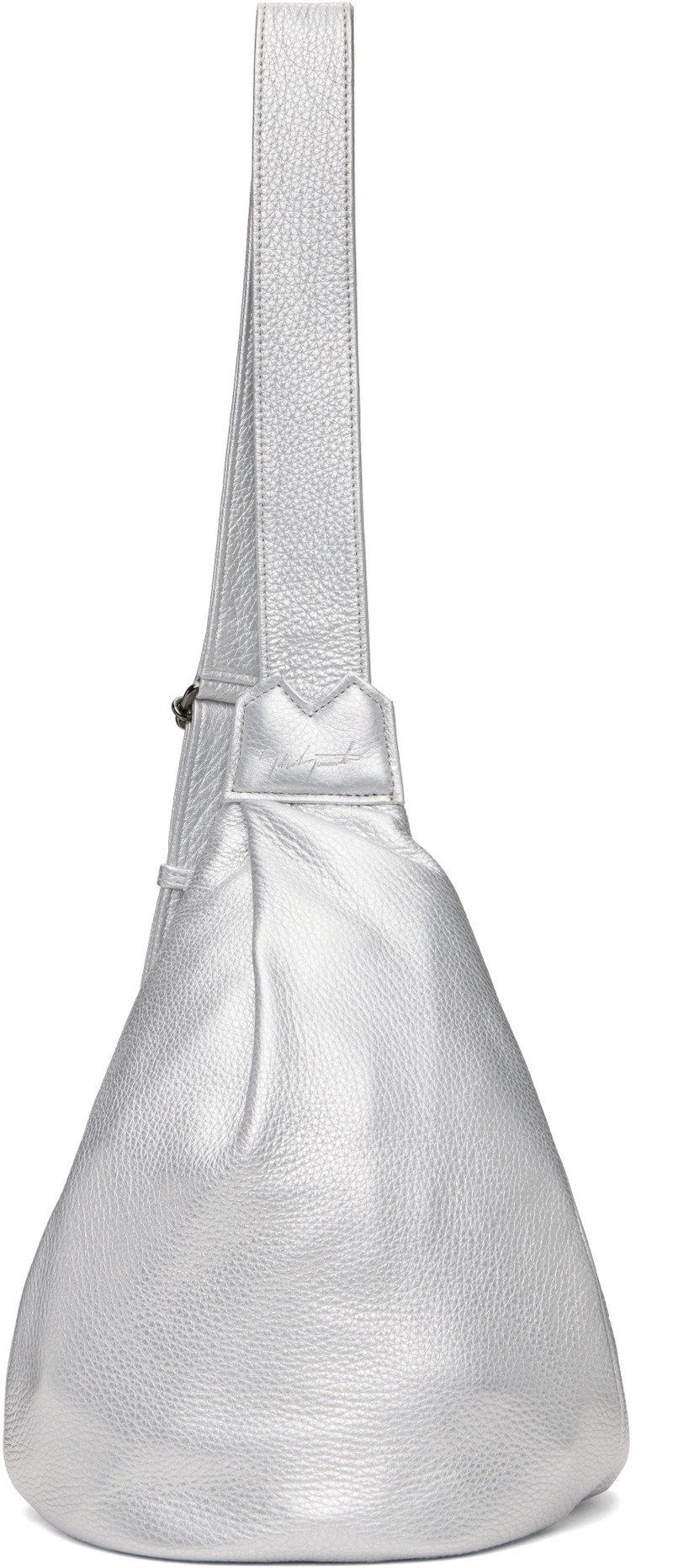 Silver Small Y Crossbody Bag 1