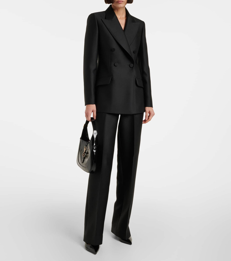GUCCI Wool and silk gabardine straight pants outlook