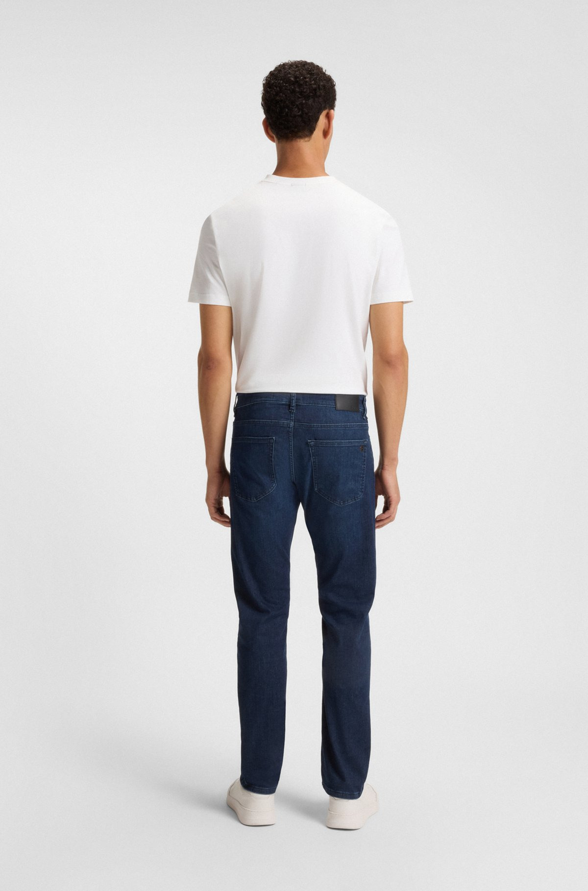 DELAWARE SLIM-FIT JEANS IN DARK-BLUE DENIM - 4