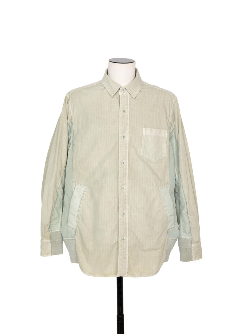Garment Dye Rip Stop x Nylon Twill Shirt 1