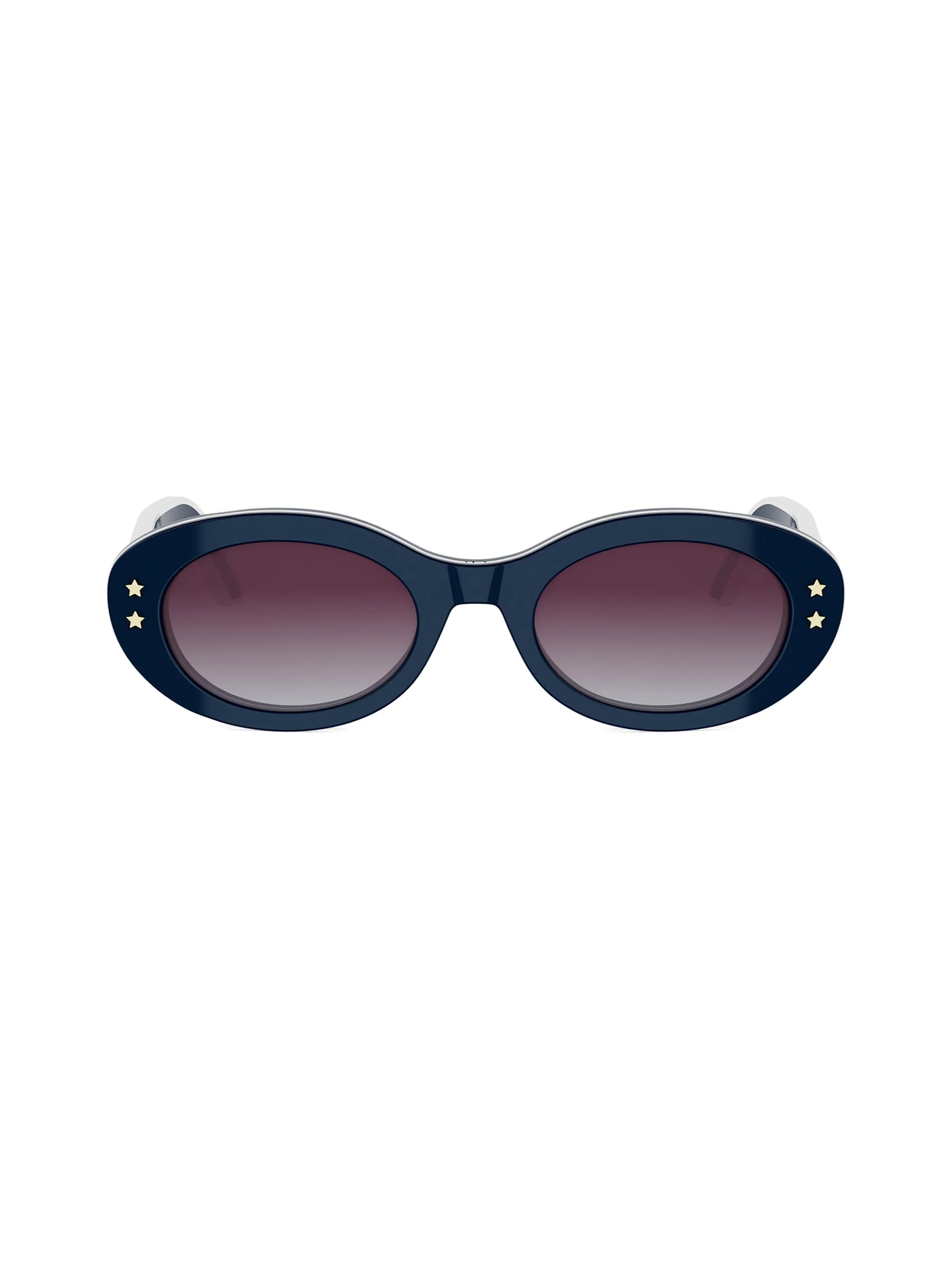 Women's DiorPacific B4I 51MM Oval Sunglasses - Shiny Blue And Gradient Bordeaux - 1