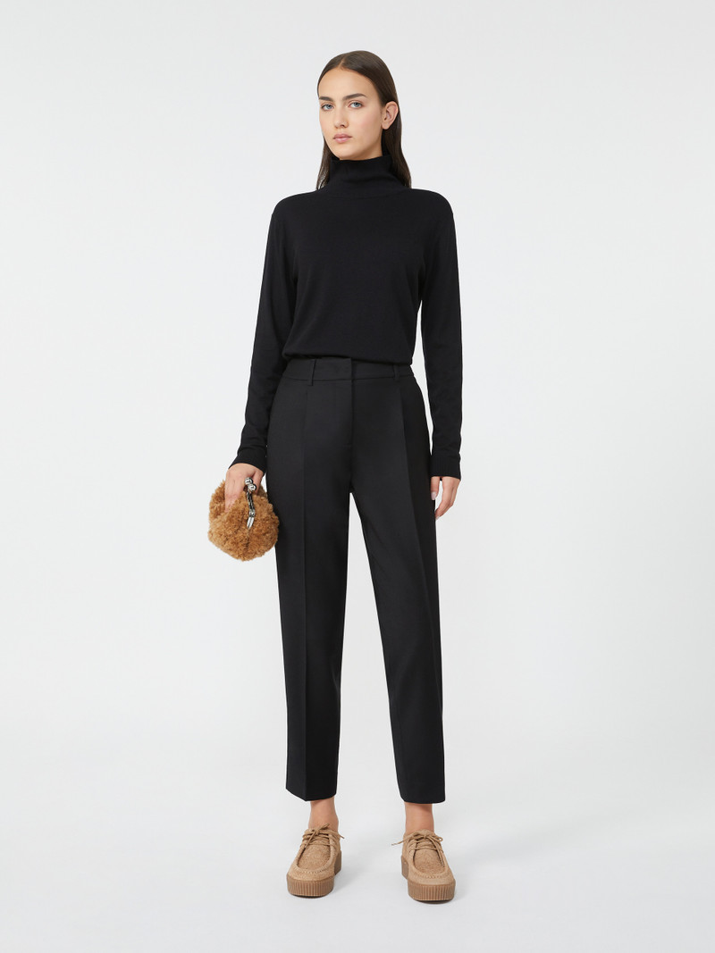 WEEKEND Max Mara KIKU Wool and silk knit turtleneck outlook