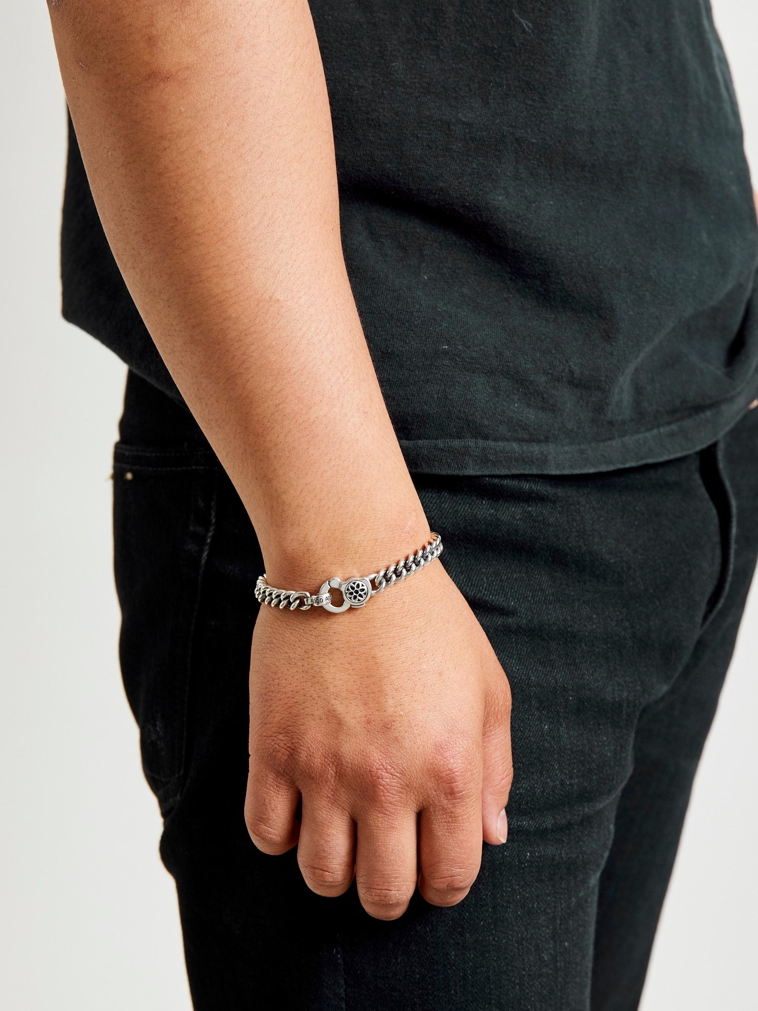 Curb Chain Bracelet Size A in Sterling Silver - 2