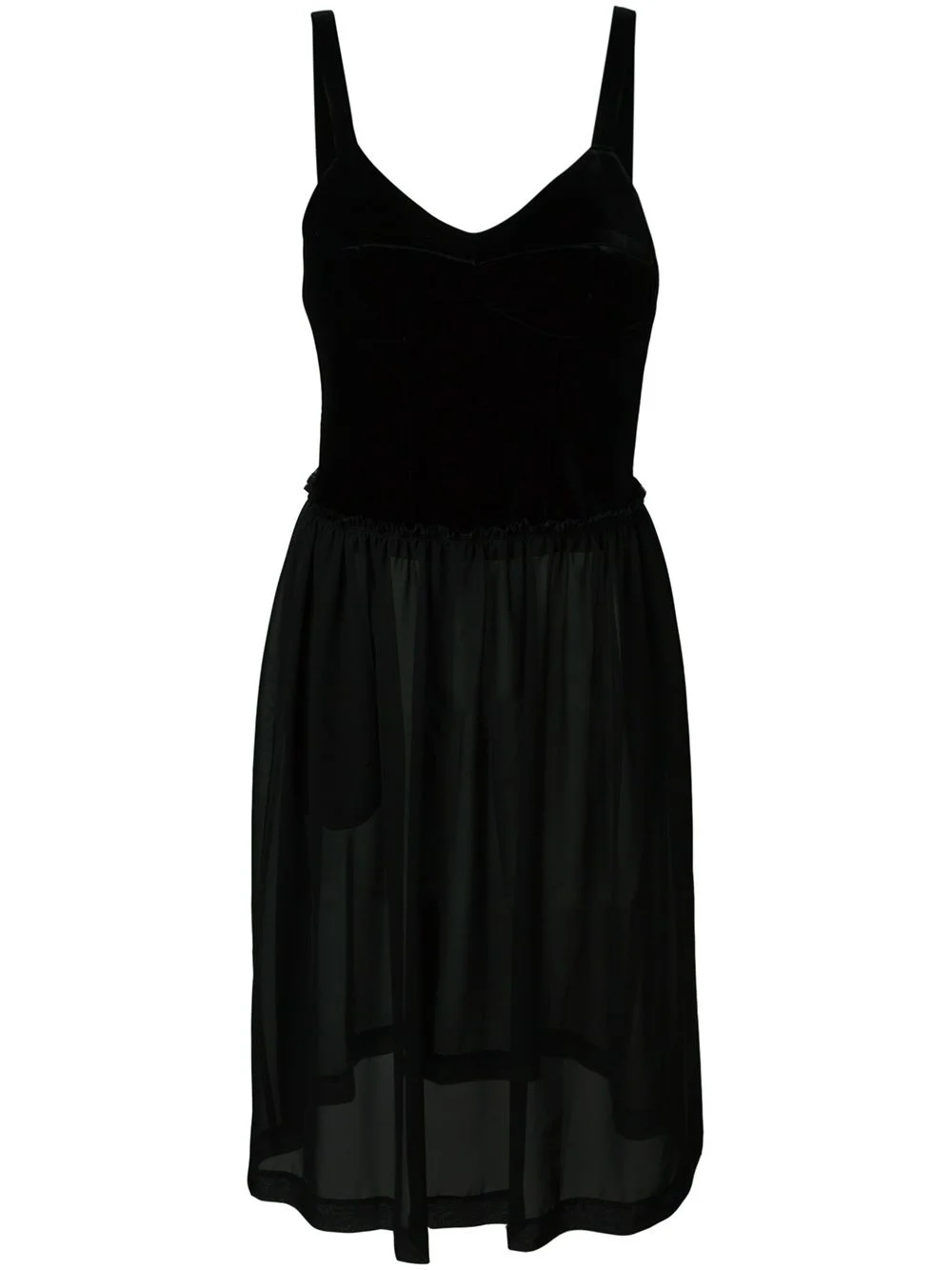 velvet top dress - 1