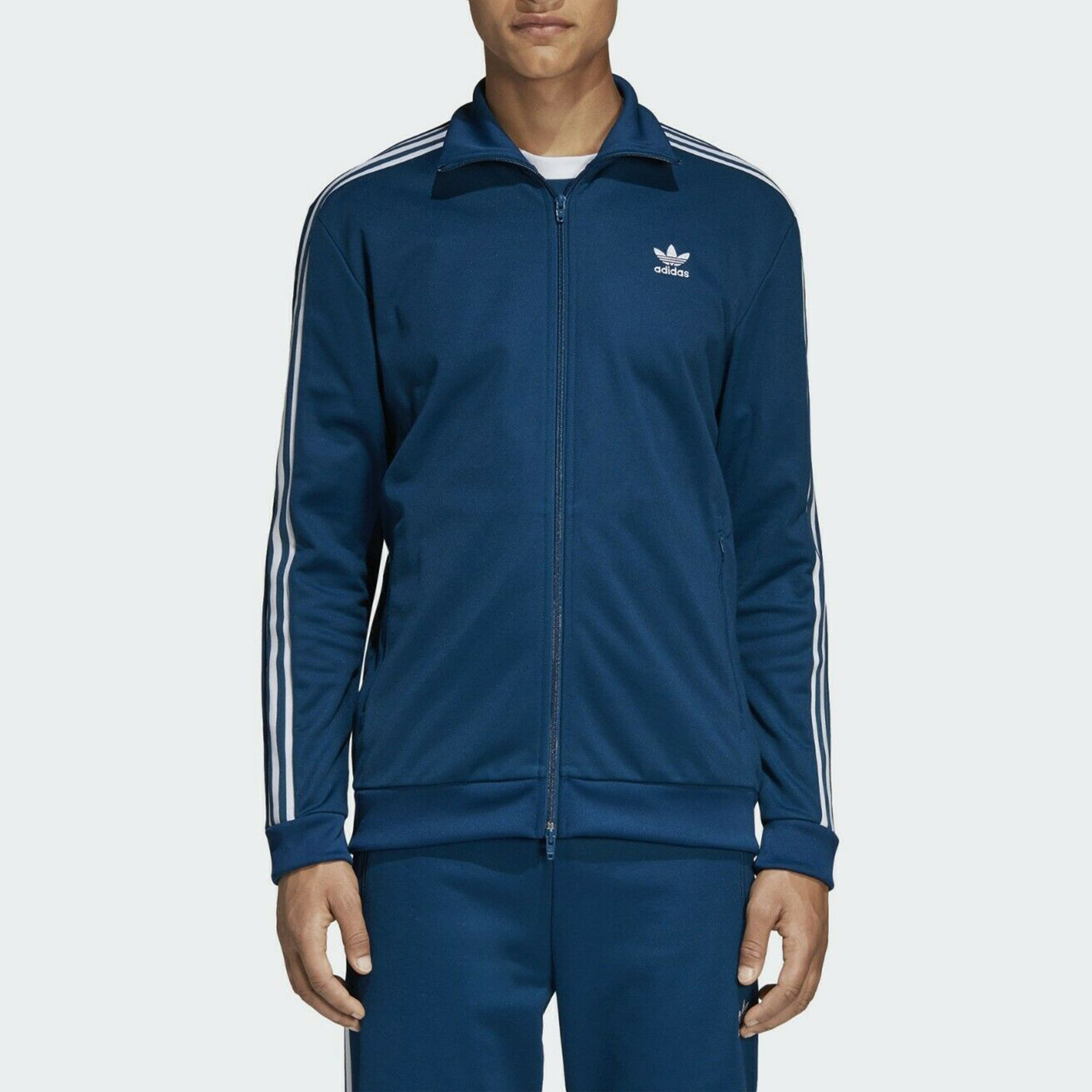 adidas originals Firebird Track Jacket Zipper tournament Sports Stand Collar Blue DV1522 - 3
