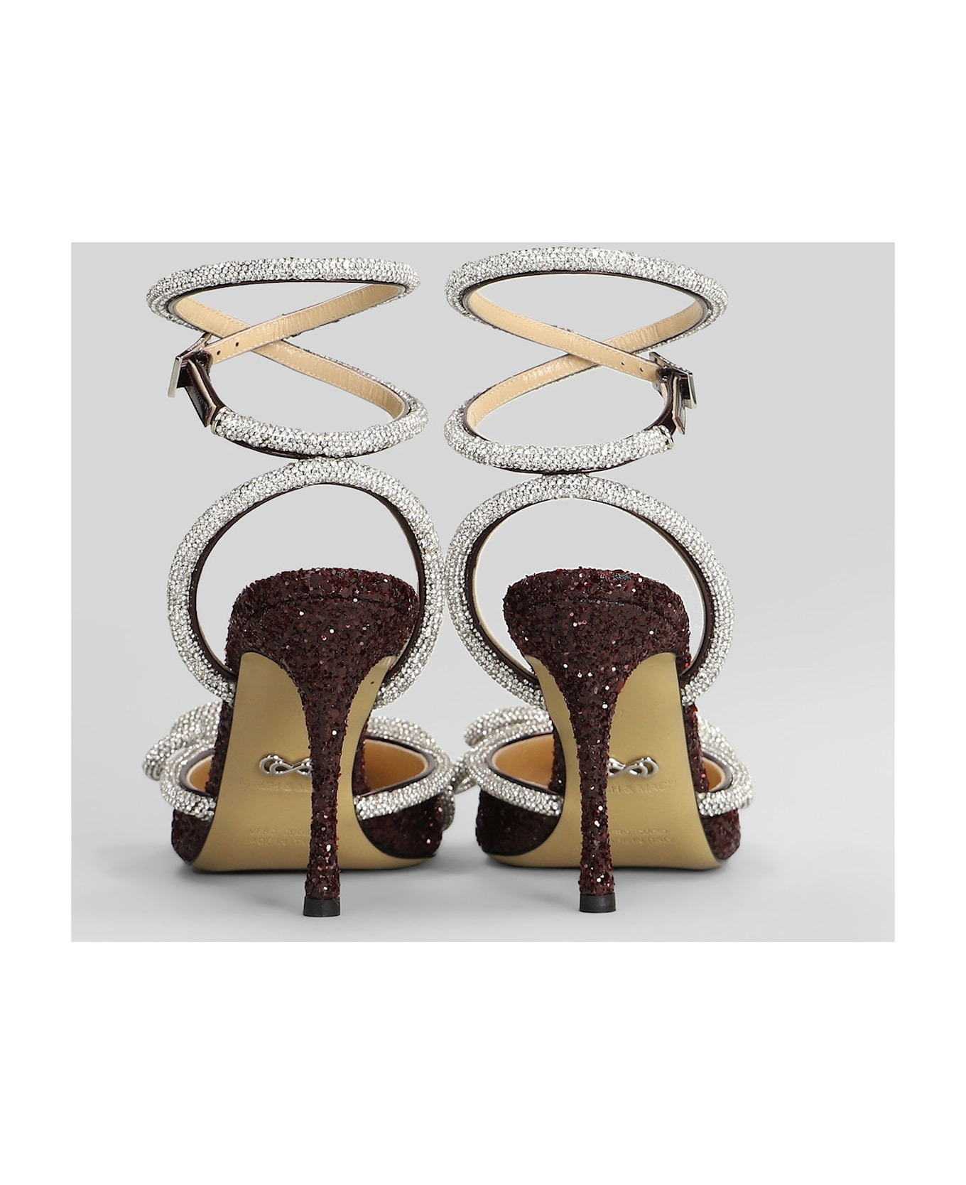 Pumps In Bordeaux Glitter - 4