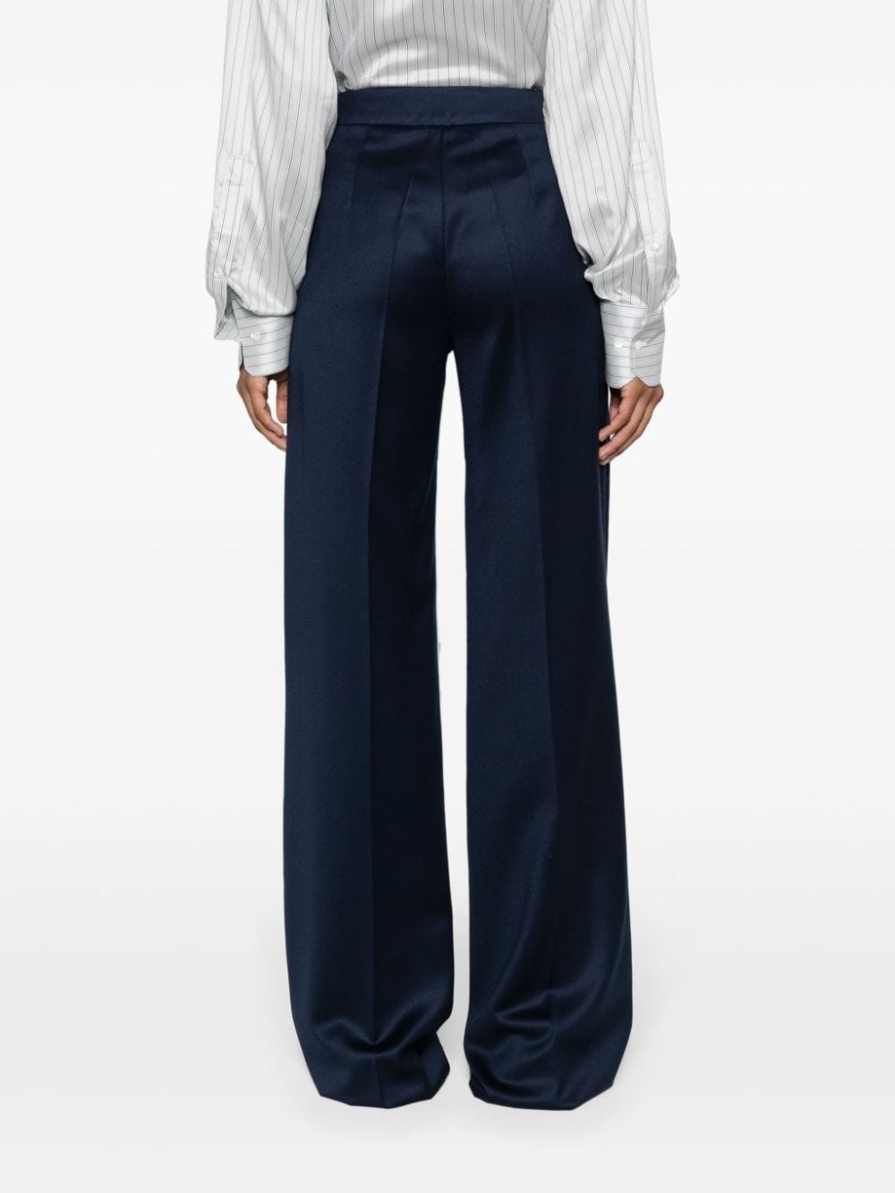 flared wool trousers - 4