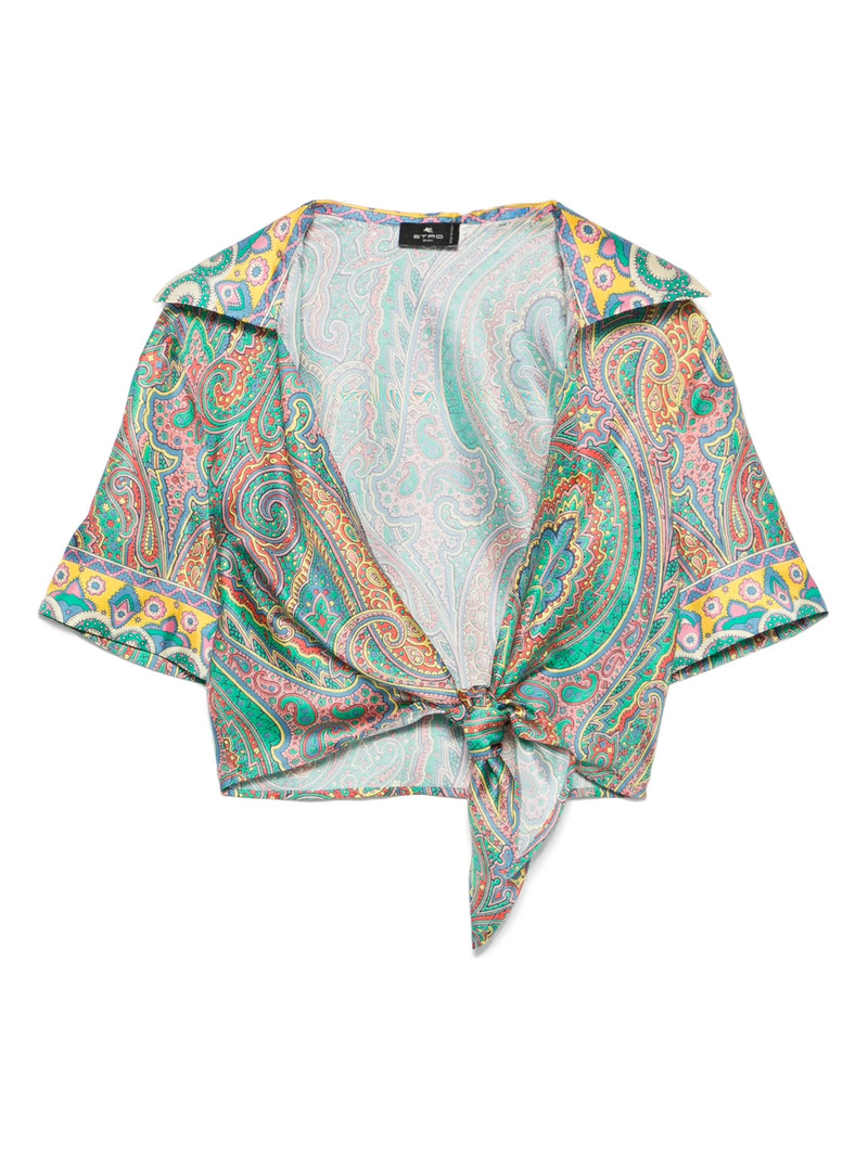 Paisley-print Beach Cover Up 1