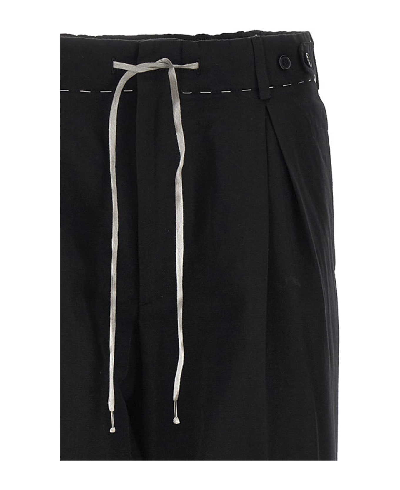 Pants In Black Cotton - 3