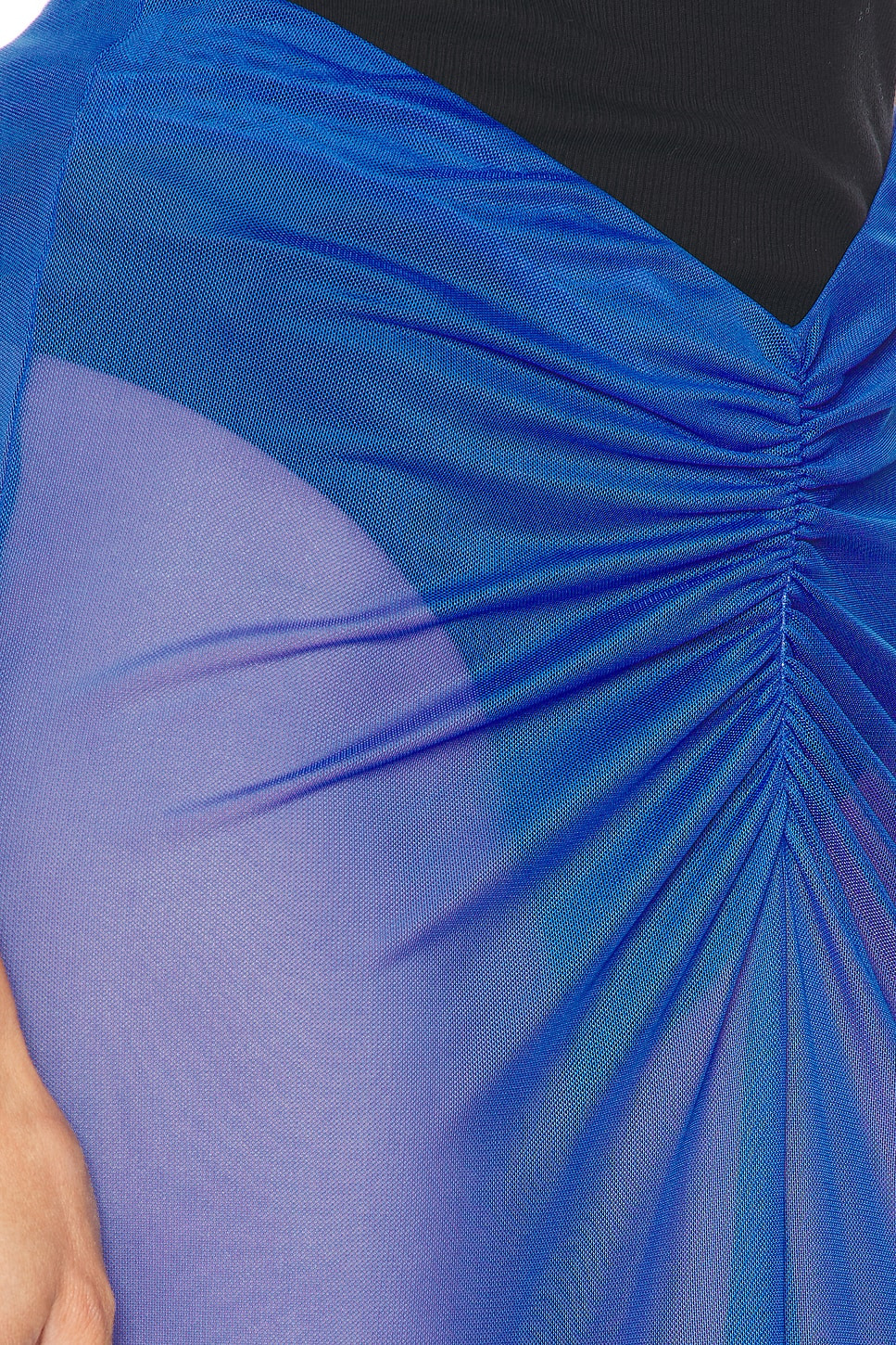Mesh Ruched Maxi Skirt - 6