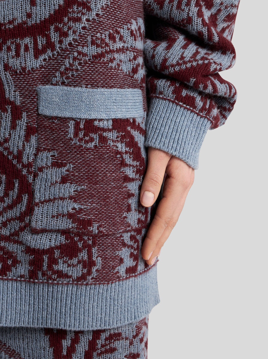 WOOL JACQUARD CARDIGAN - 3