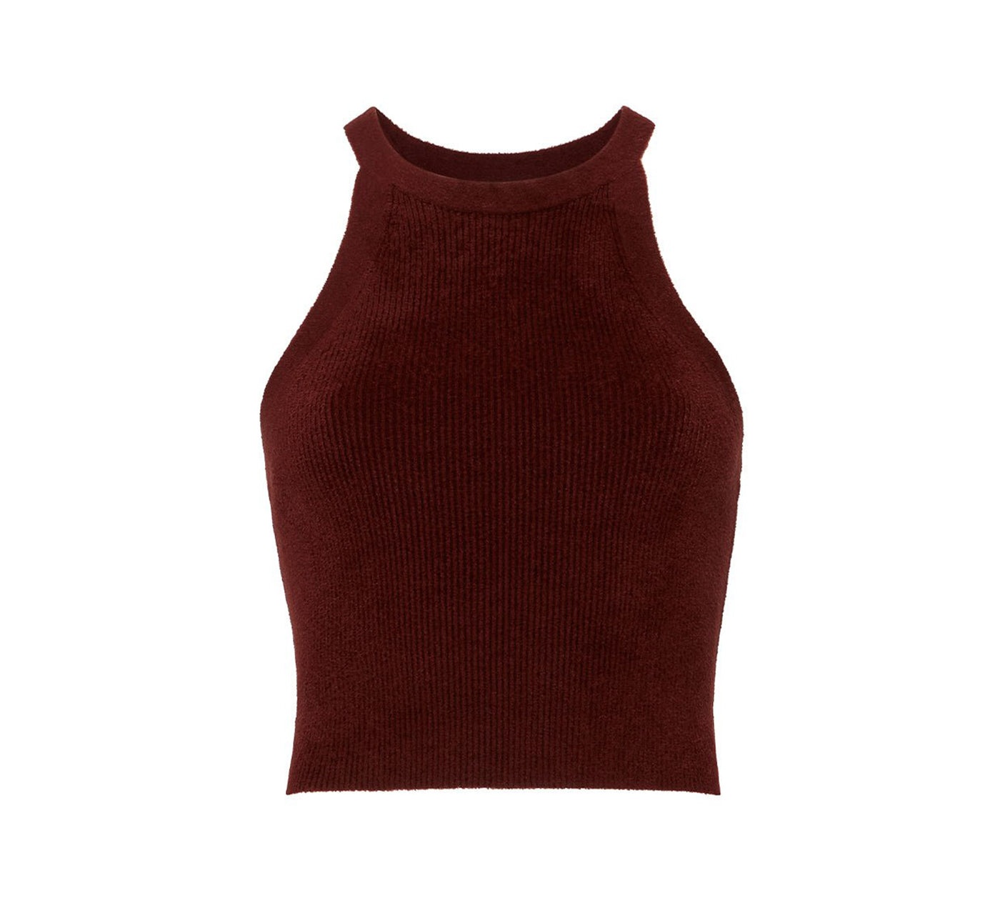 Chenille Cropped Tank Top - 1