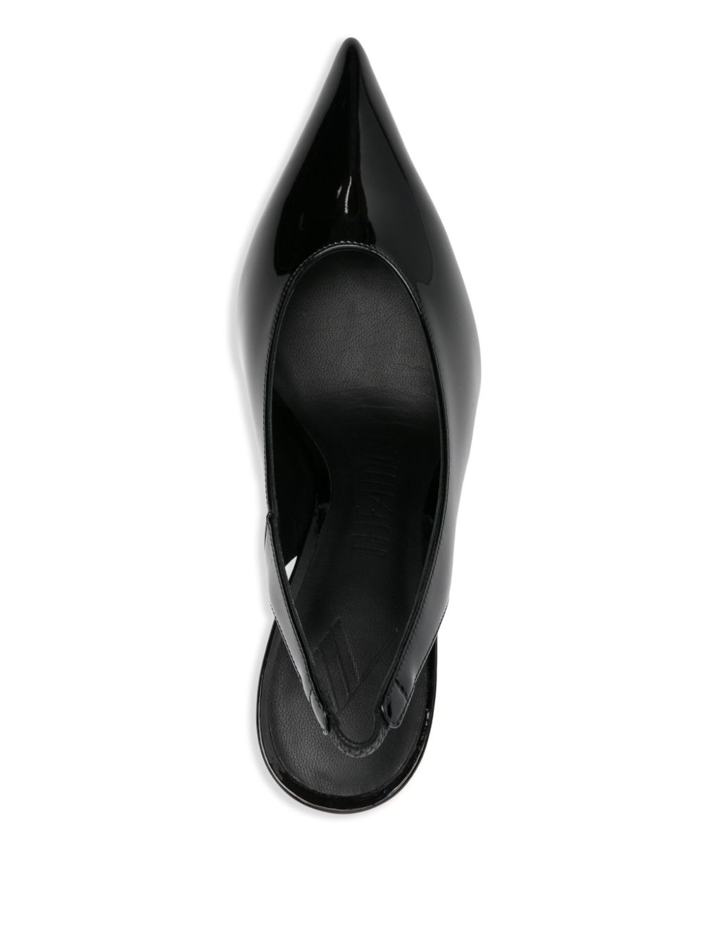 110mm leather heeled pumps - 4