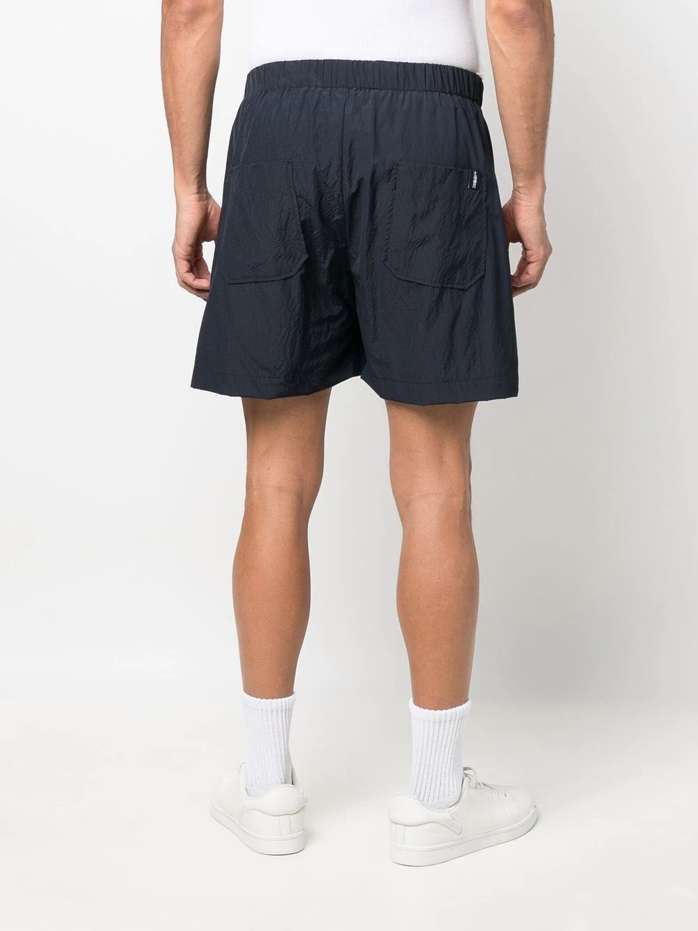 logo-patch track shorts - 4