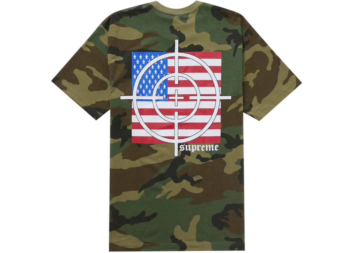 Supreme Target Tee Woodland Camo - 1