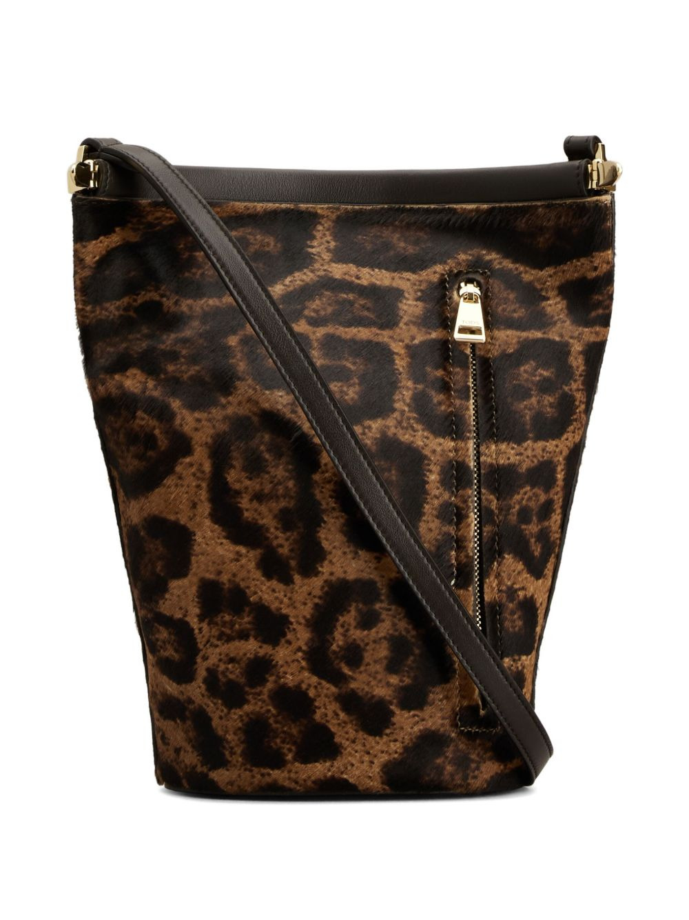 leopard-print bucket bag - 2