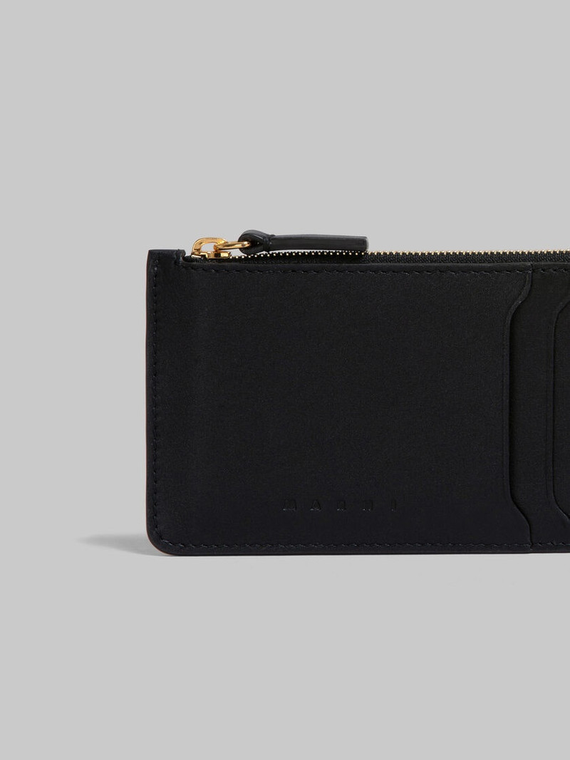 Marni BLACK LEATHER CARD CASE outlook