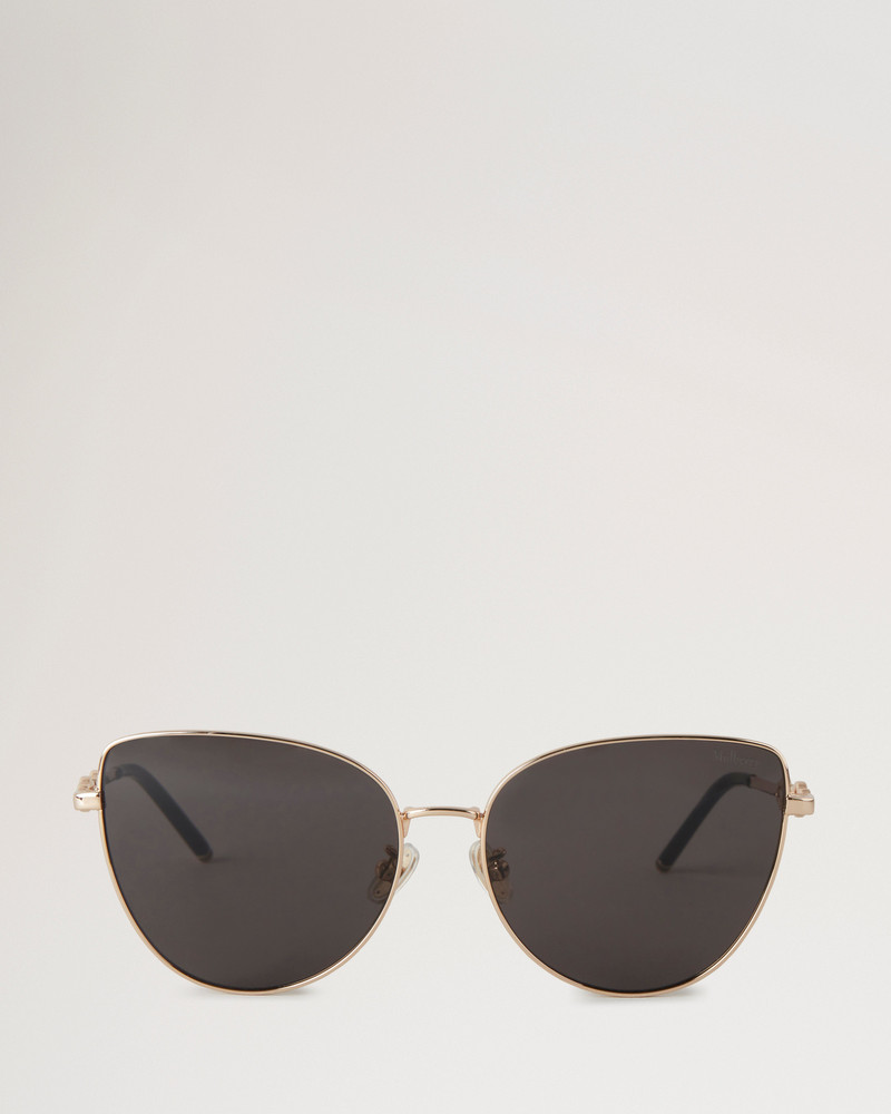 Maisie Sunglasses Gold & Dark Grey Metal 1