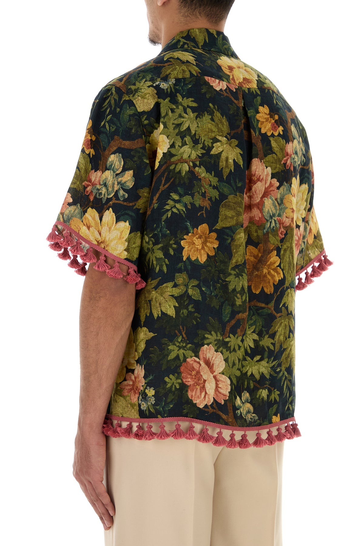 Printed linen shirt - 4