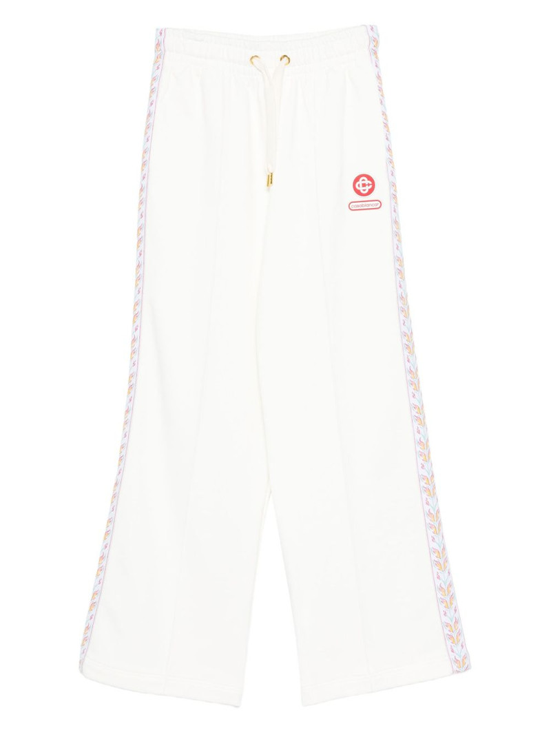 floral-stripe track pants 1