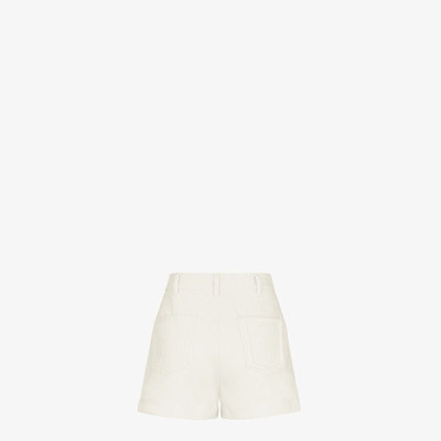 FENDI White denim shorts outlook