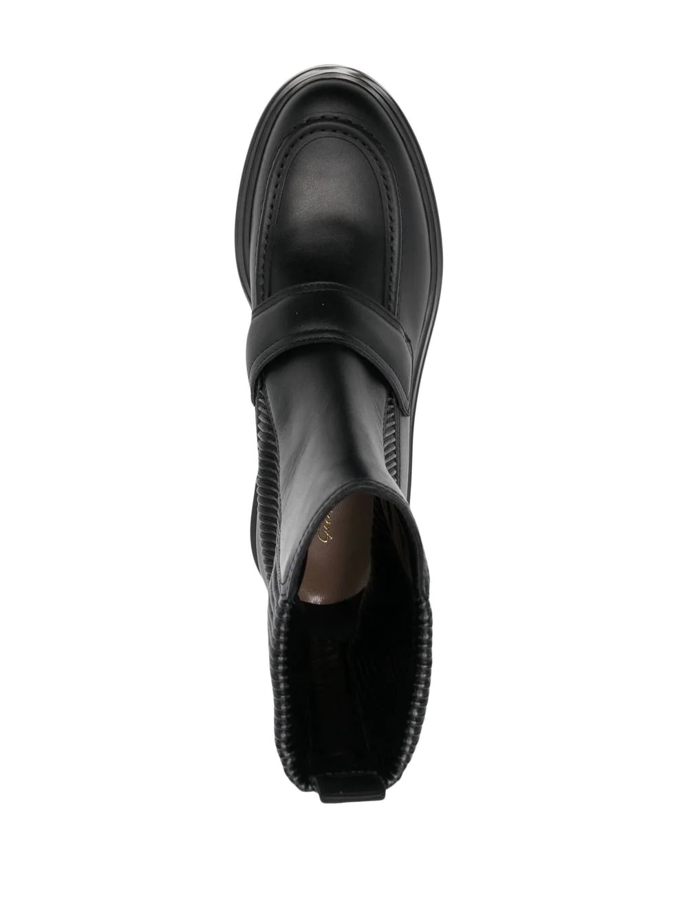 leather-panel boots - 7