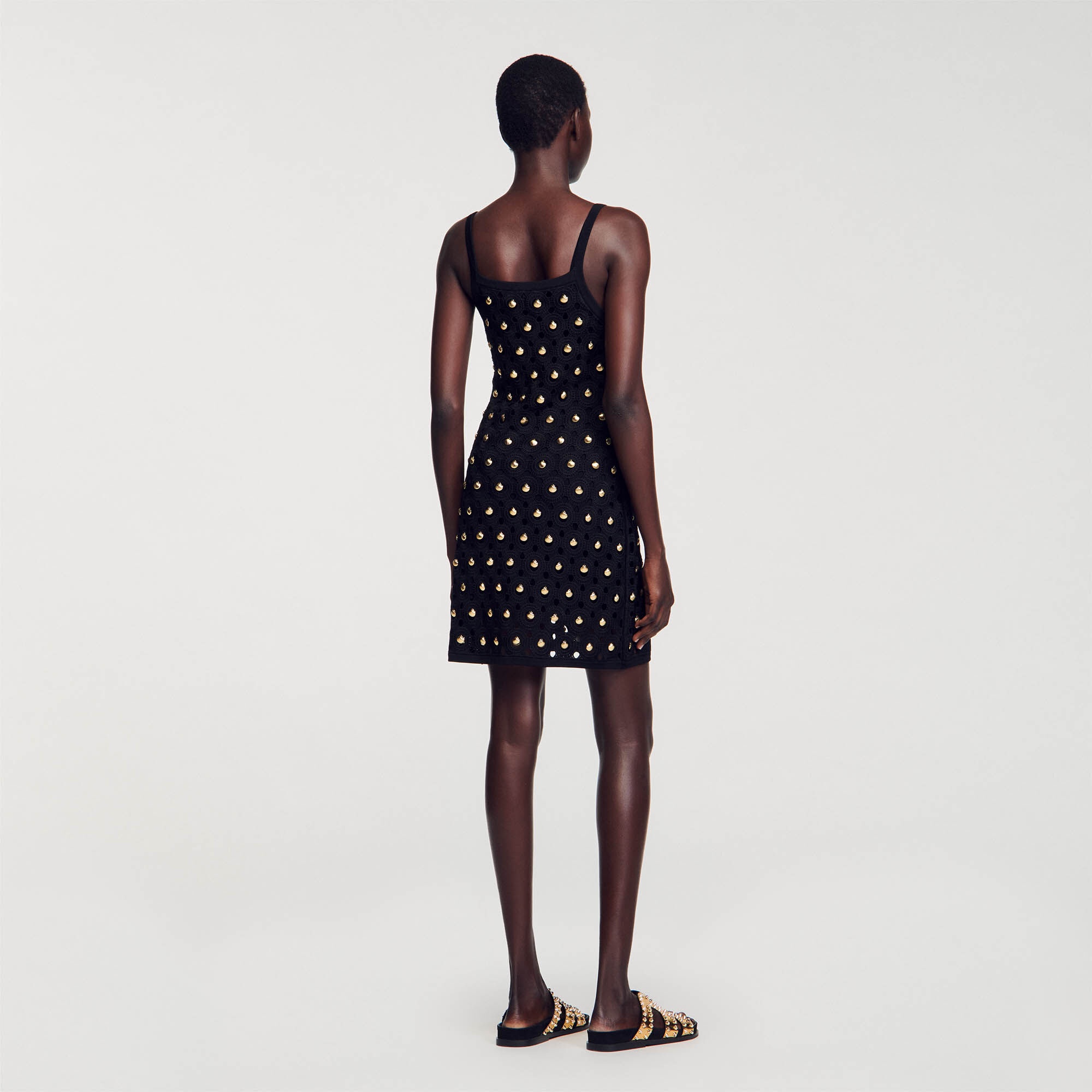 SHORT DRESS WITH SHELL PENDANTS - 6