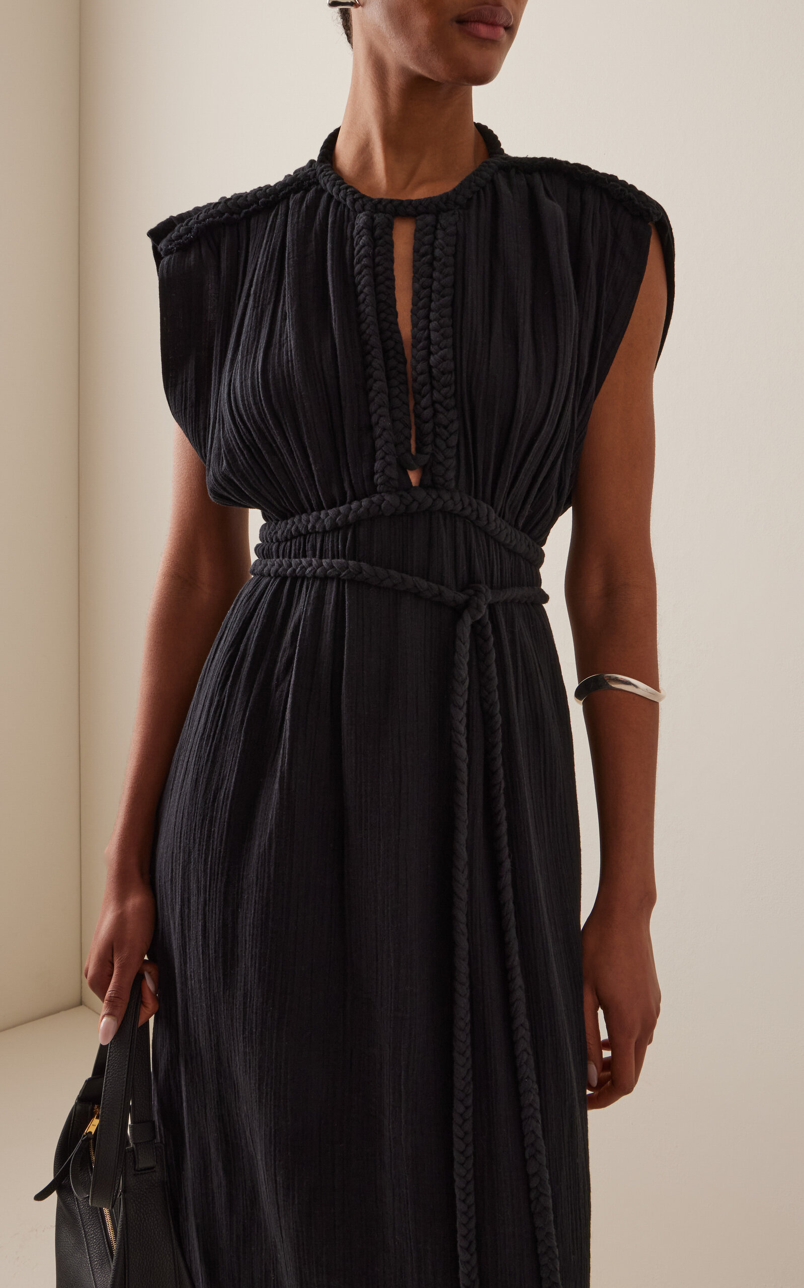Joya Cotton Dress black - 3