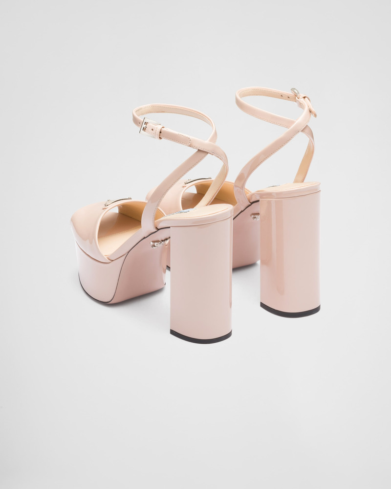 Patent leather platform sandals 5