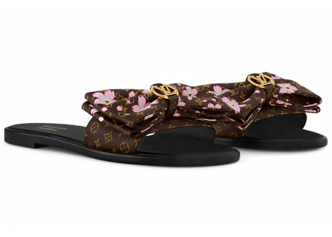 Louis Vuitton x Takashi Murakami Lily Flat Mule Cherry Blossom Sakura Brown (Women's) - 2