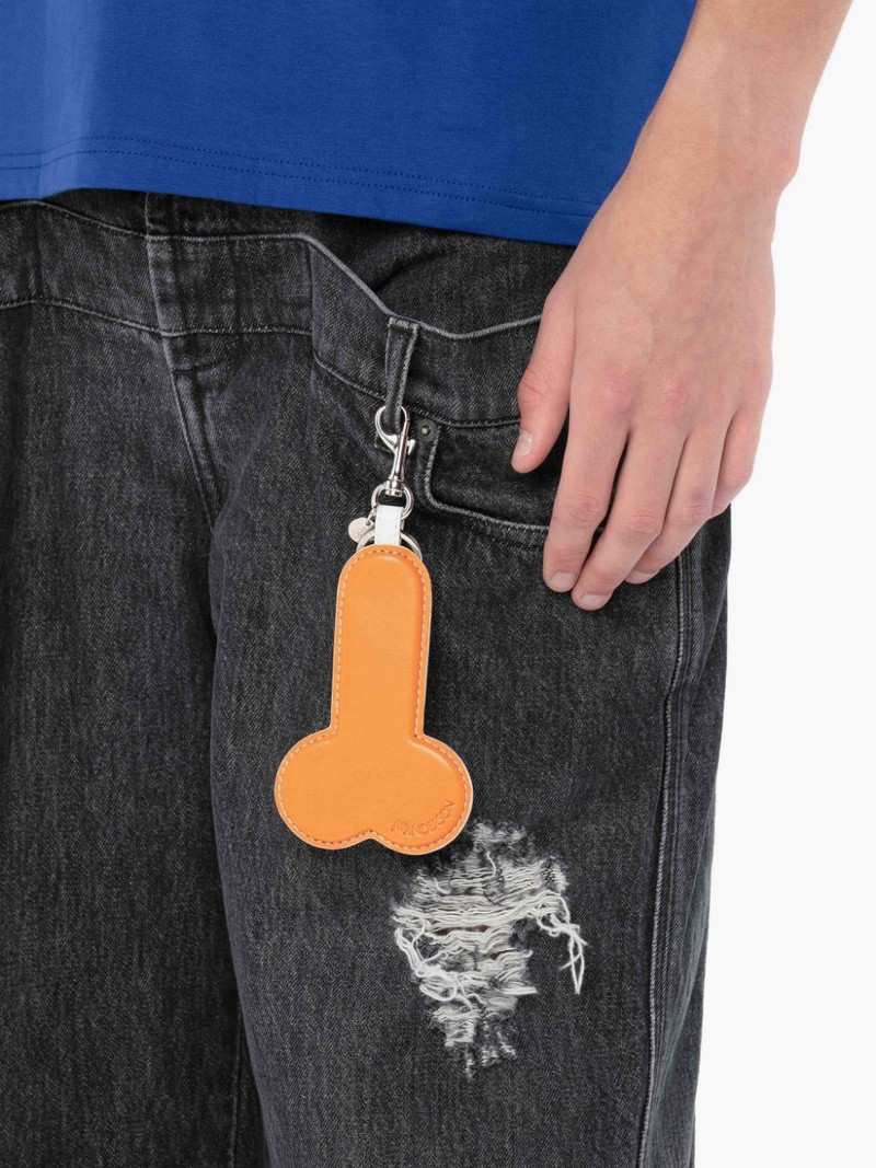 JW Anderson LEATHER PENIS KEYRING outlook